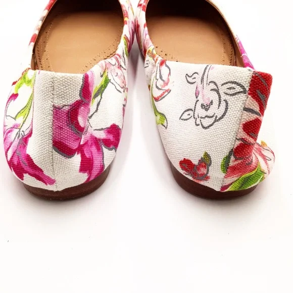 {Brooks Brothers} Floral Ballet Flats - Picture 4 of 6